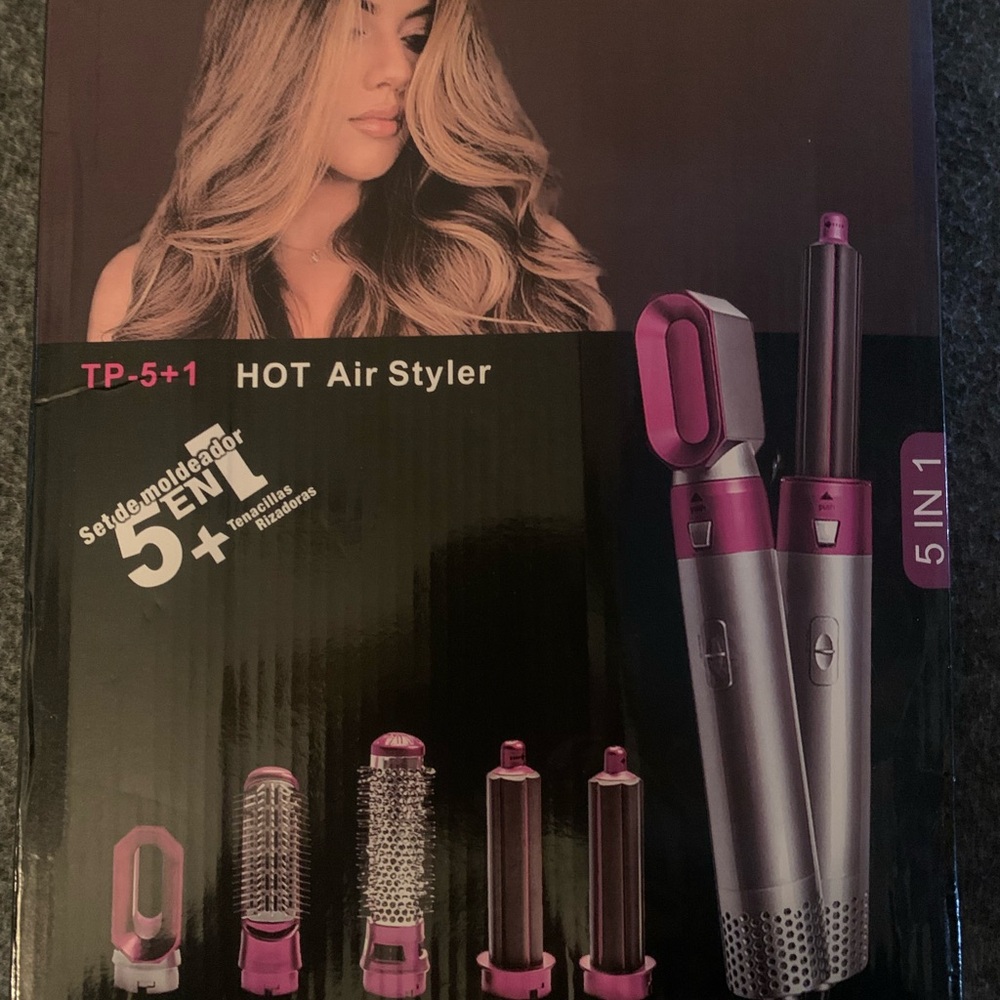 5-in-1 Hot Air Styler in Pink and Silver NWOT